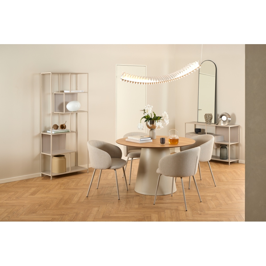 Boekenkast SARON 77x185 cm grijs