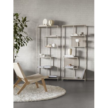 Boekenkast SARON 77x185 cm grijs