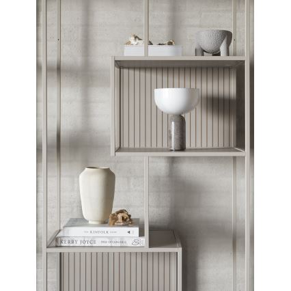 Boekenkast SARON 77x185 cm grijs