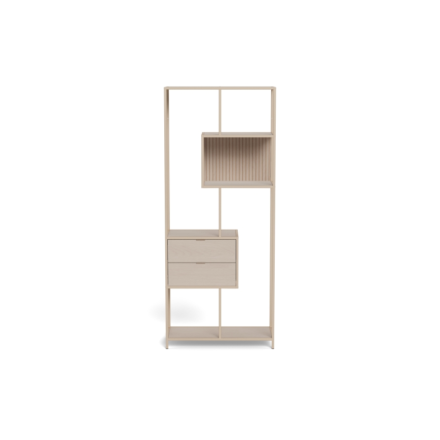 Boekenkast SARON 77x185 cm grijs