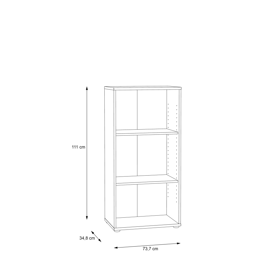 Boekenkast URAN Artisan eiken