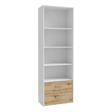 Boekenkast URO artisan eik/wit