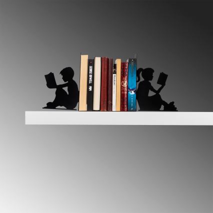 Boekenstop 22x40,5 cm zwart