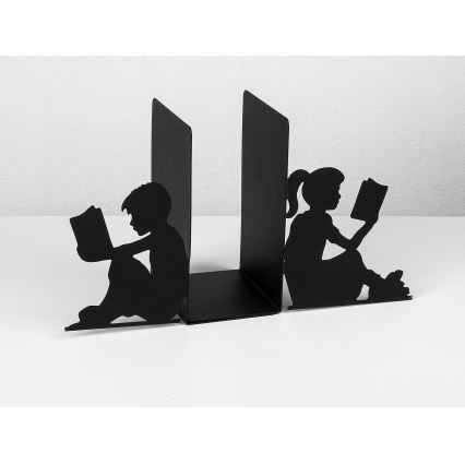 Boekenstop 22x40,5 cm zwart