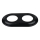 Bohemia-Design - Cadre rétro double en porcelaine, noir