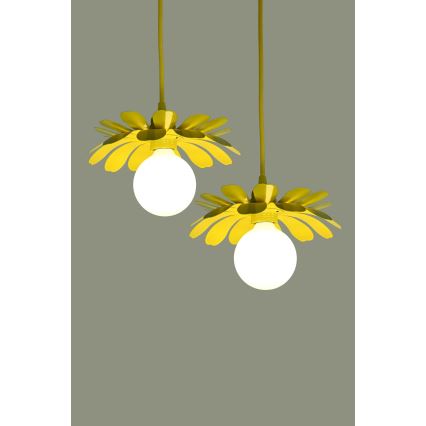 Bohemia-Design - Hanglamp aan kabel 1xE27/60W/230V geel