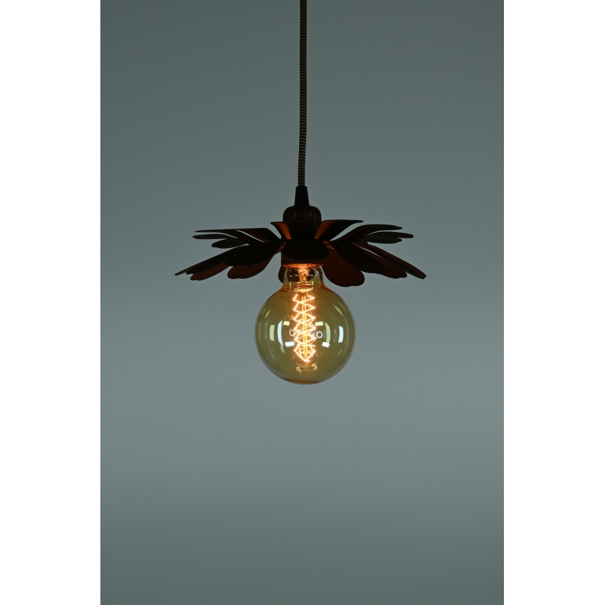 Bohemia-Design - Hanglamp aan snoer 1xE27/60W/230V bronskleurig