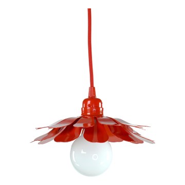 Bohemia-Design - Hanglamp met kabel 1xE27/60W/230V rood