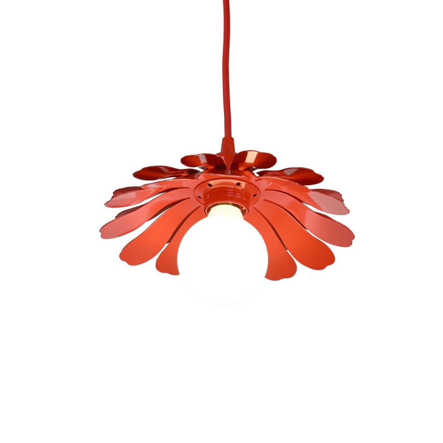 Bohemia-Design - Hanglamp met kabel 1xE27/60W/230V rood