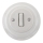 Bohemia-Design - Interrupteur pour sonnette rétro en porcelaine, simple, avec cadre, blanc
