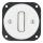 Bohemia-Design - Interrupteur rétro simple en porcelaine sans cadre n° 1, blanc