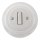 Bohemia-Design - Interrupteur simple rétro en porcelaine avec cadre n°1, blanc