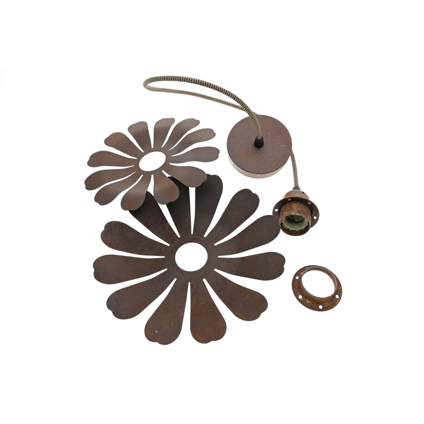 Bohemia-Design - Pendellamp aan kabel 1xE27/60W/230V bronskleurig