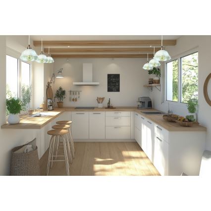 Bohemia-Design - Porseleinen hanglamp met kabel 1xE27/60W/230V