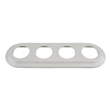 Bohemia-Design - Porseleinen retro-afdekraam, 4-voudig, wit