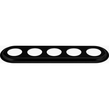 Bohemia-Design - Porseleinen retro afdekraam 5-voudig zwart