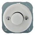 Bohemia-Design - Porseleinen retro dimmer zonder afdekraam 250V/10A wit