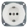Bohemia-Design - Porseleinen retro-wandcontactdoos zonder afdekraam SCHUKO 250V/16A wit