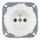 Bohemia-Design - Prise domestique rétro en porcelaine sans cadre 250V/16A blanche