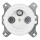Bohemia-Design - Prise TV/SAT rétro en porcelaine, modèle W, sans cadre, blanche