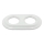 Bohemia-Design - Retro porseleinen dubbele lijst, wit