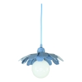 Bohemia-Design - Suspension sur câble 1x E27/60 W/230 V bleue