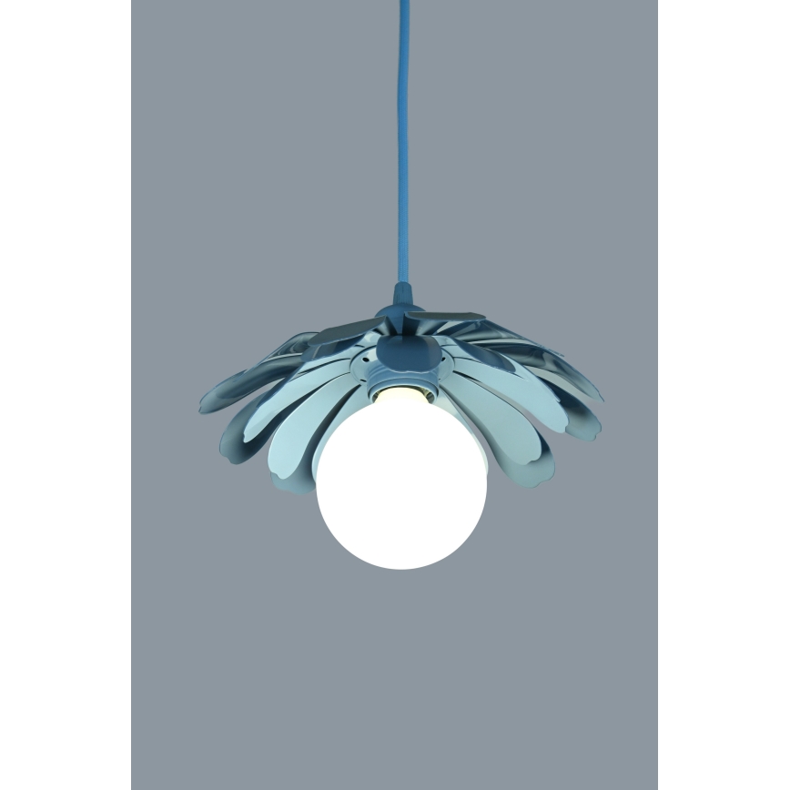 Bohemia-Design - Suspension sur câble 1xE27/60W/230V bleue