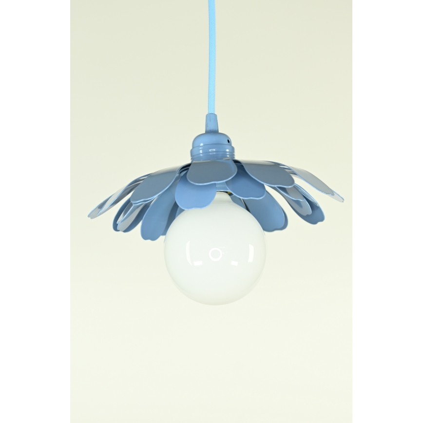 Bohemia-Design - Suspension sur câble 1xE27/60W/230V bleue