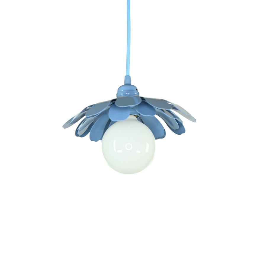 Bohemia-Design - Suspension sur câble 1xE27/60W/230V bleue