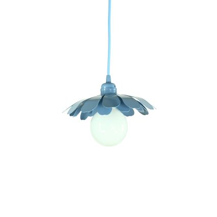 Bohemia-Design - Suspension sur câble 1xE27/60W/230V bleue