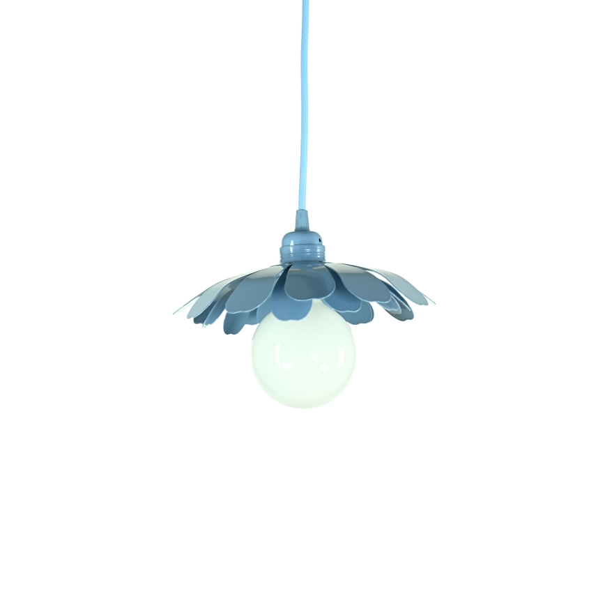 Bohemia-Design - Suspension sur câble 1xE27/60W/230V bleue