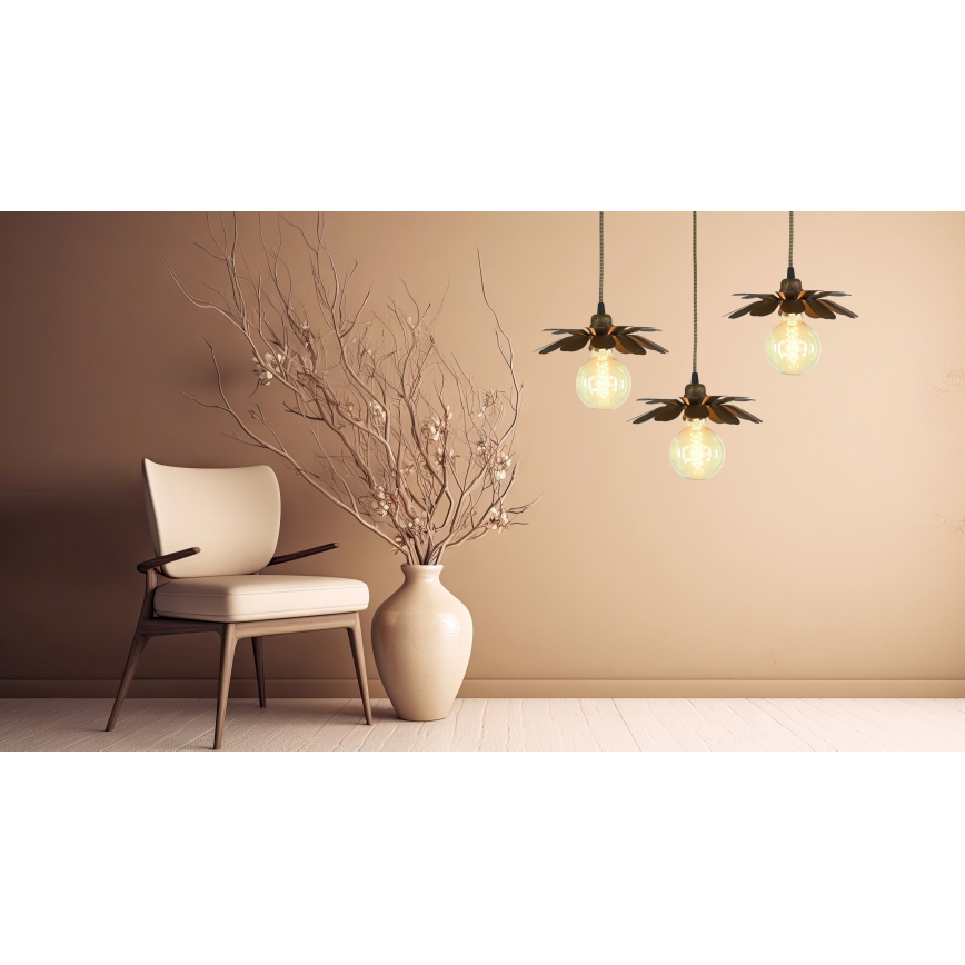 Bohemia-Design - Suspension sur câble 1xE27/60W/230V bronze