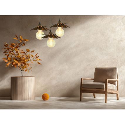 Bohemia-Design - Suspension sur câble 1xE27/60W/230V bronze