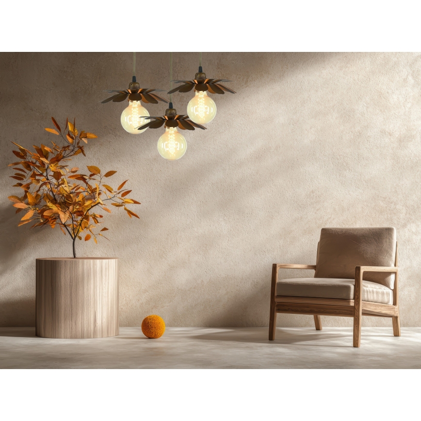 Bohemia-Design - Suspension sur câble 1xE27/60W/230V bronze