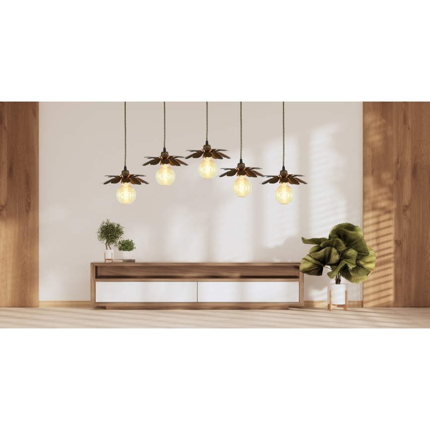 Bohemia-Design - Suspension sur câble 1xE27/60W/230V bronze