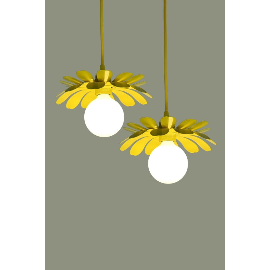 Bohemia-Design - Suspension sur câble 1xE27/60W/230V jaune