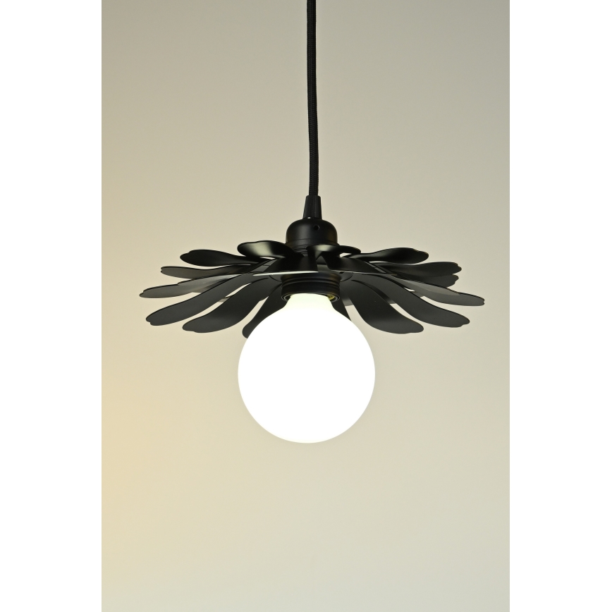 Bohemia-Design - Suspension sur câble 1xE27/60W/230V noire