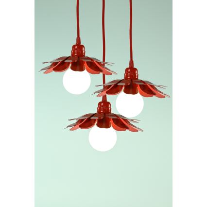 Bohemia-Design - Suspension sur câble 1xE27/60W/230V rouge