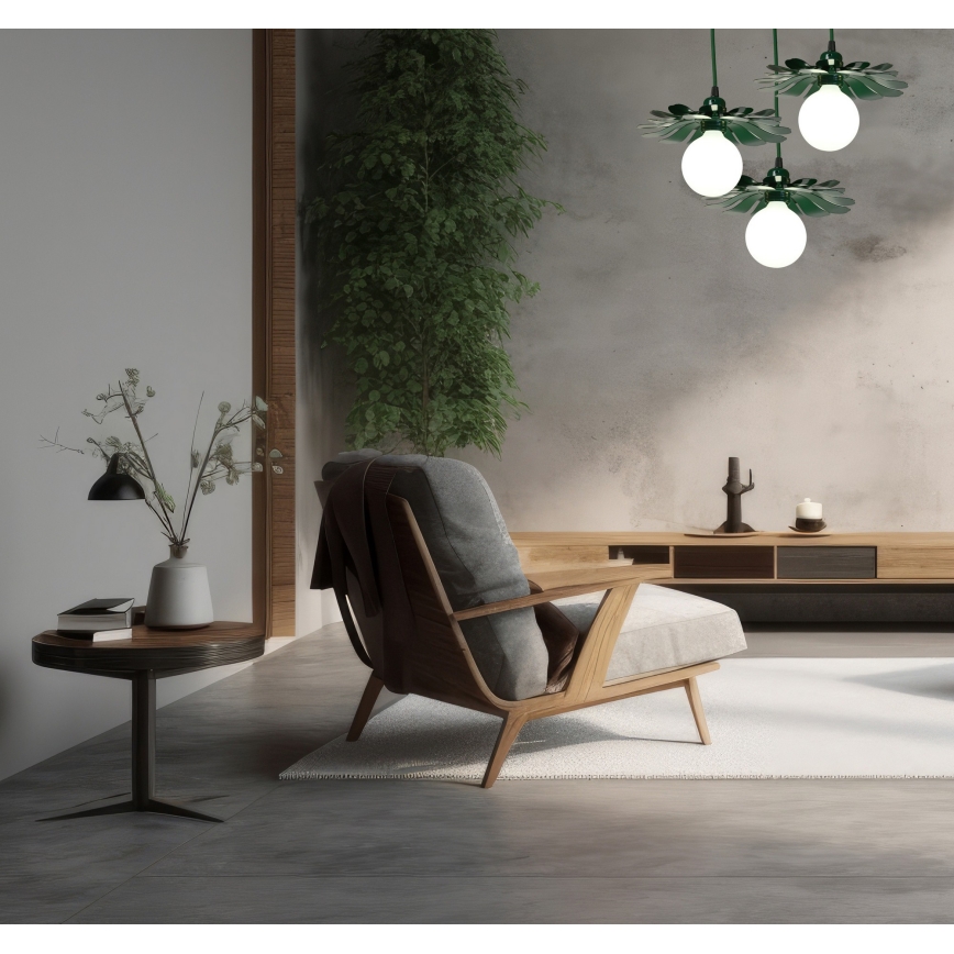 Bohemia-Design - Suspension sur câble 1xE27/60W/230V verte