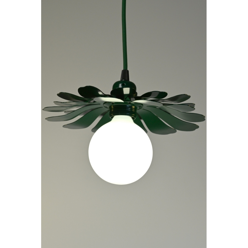 Bohemia-Design - Suspension sur câble 1xE27/60W/230V verte