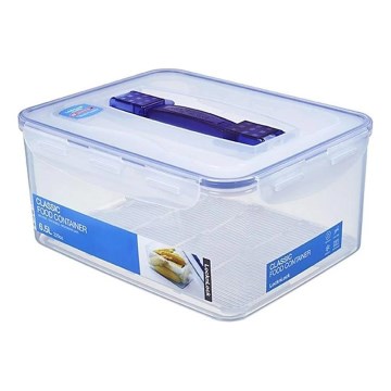 Boîte alimentaire LOCK 6,5 l bleue/transparente