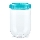 Boîte de conservation alimentaire INTERLOCK 0,7 l turquoise/transparente