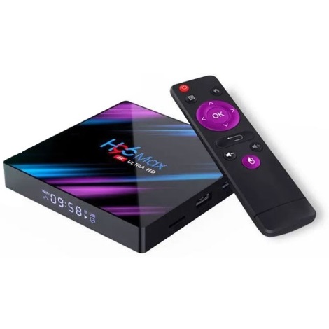 Boîtier Smart TV Android 7 4K HD Wifi Télécommande Noir