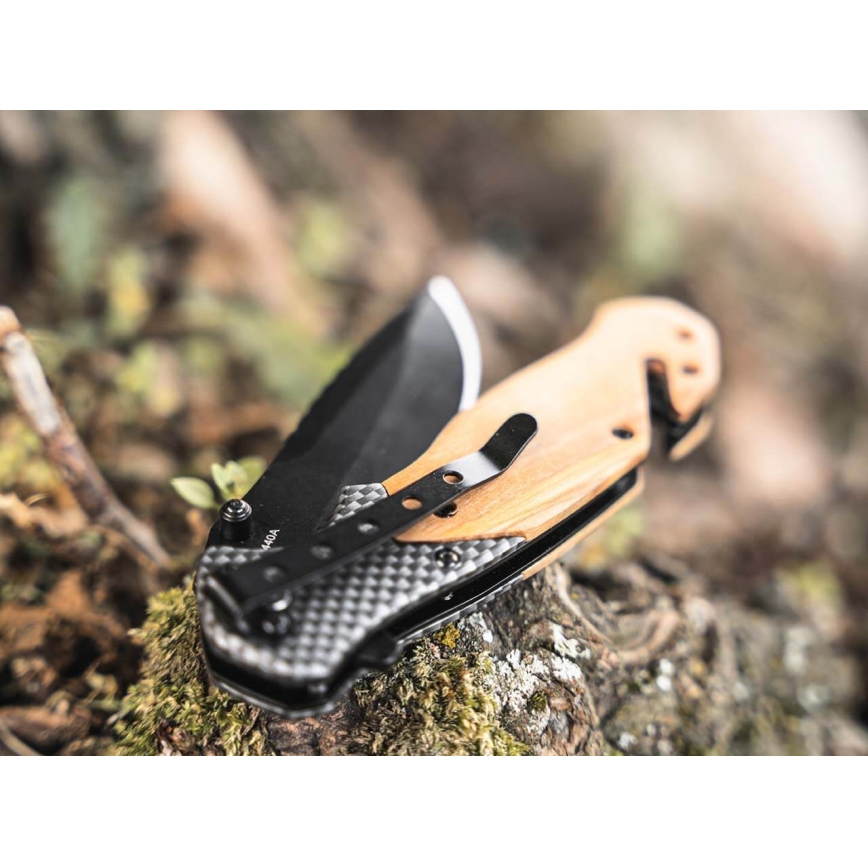 Böker - Zakmes Magnum Blomkvist Olive 20,5 cm olijf hout