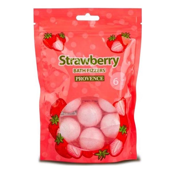 Bombe de bain PROVENCE 6 pcs fraise
