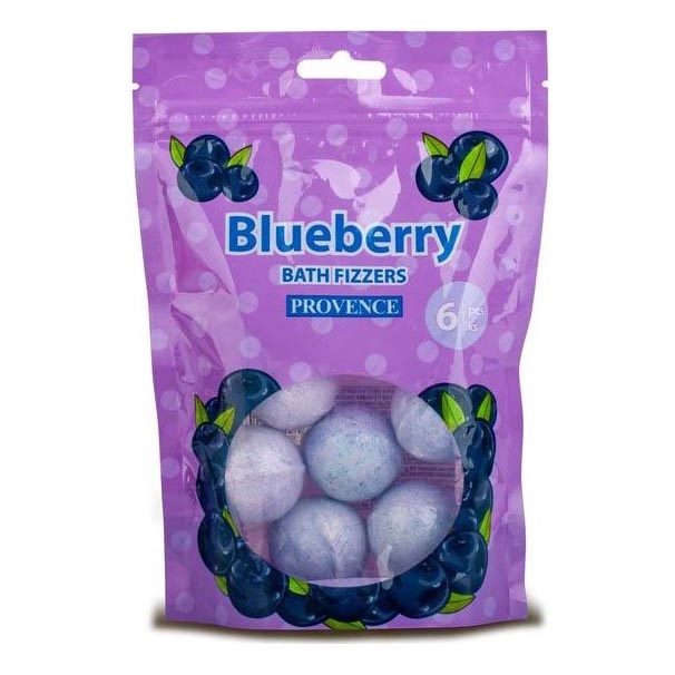 Bombe effervescente pour le bain PROVENCE 6 pcs myrtille