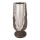 Bougeoir 25x11 cm argenté/marron