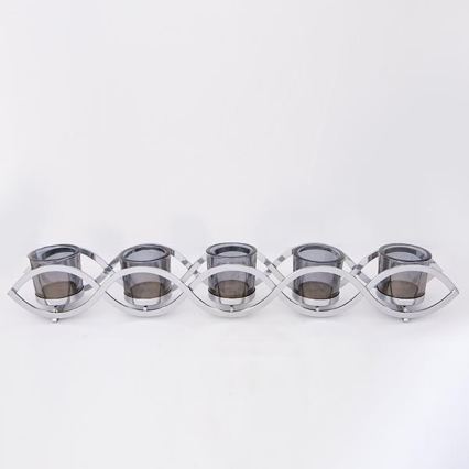 Bougeoir 54x8x8 cm, chrome brillant