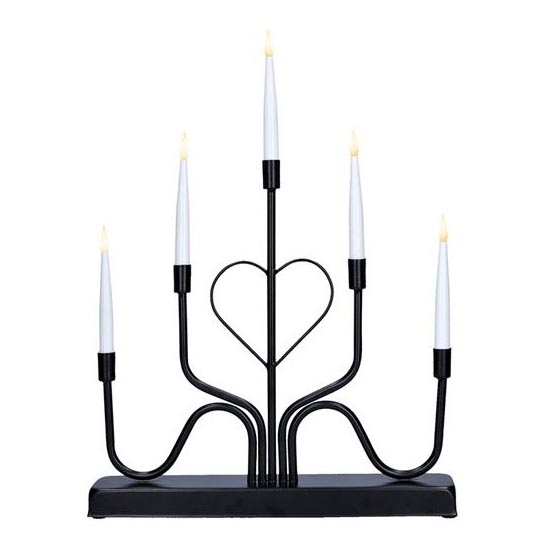 Bougeoir de Noël à LED 5xLED/2xAA blanc chaud