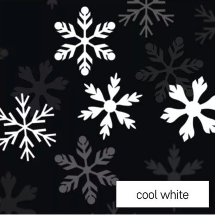 Bougie de Noël LED/3xAAA flocons de neige blanc froid